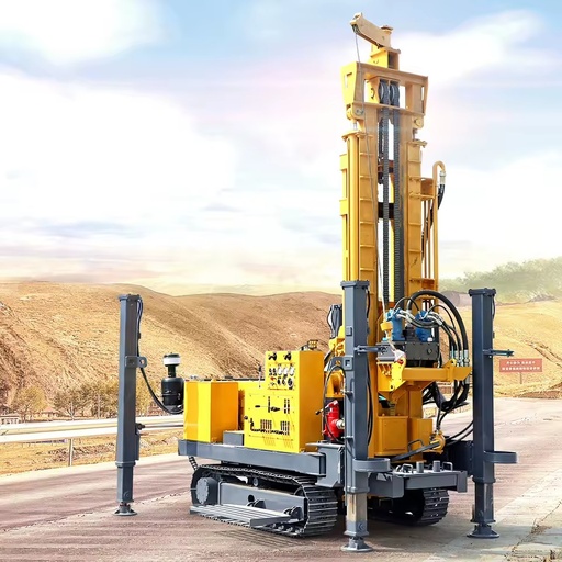 Hydraulic Crawler Farm Irrigation Borehole Machine Engineering Dewatering Geothermal DTH Water Deep Well Drill Rig Hard Rock