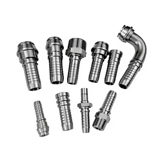 Hydraulic Crimp Fittings Hose Fittings Stainless Steel Carbon Steel Hydraulic Pipe/Tubing Fittings