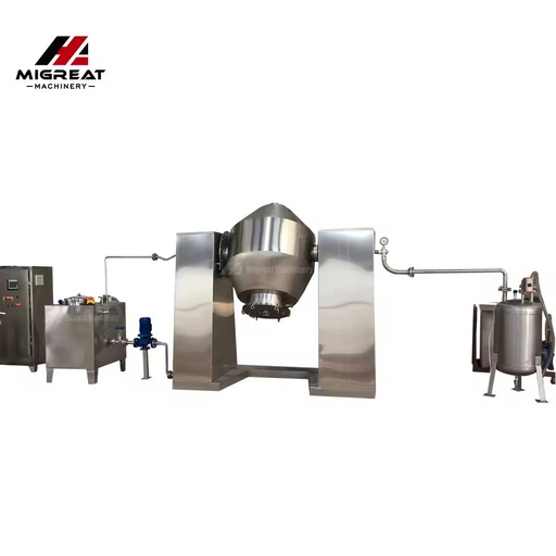 Stainless Steel Rotary Vacuum Dryer Protein Powder Herbal Extract