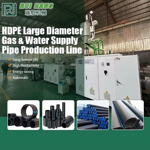 PE Pipe MachineHDPE Supply Pipe Production LineBig Size Pipe Making Machine