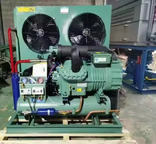 8HP Two-stage Semi Hermetic Compressor Industrial Condensing Refrigerator Unit with R410A Energy Saving