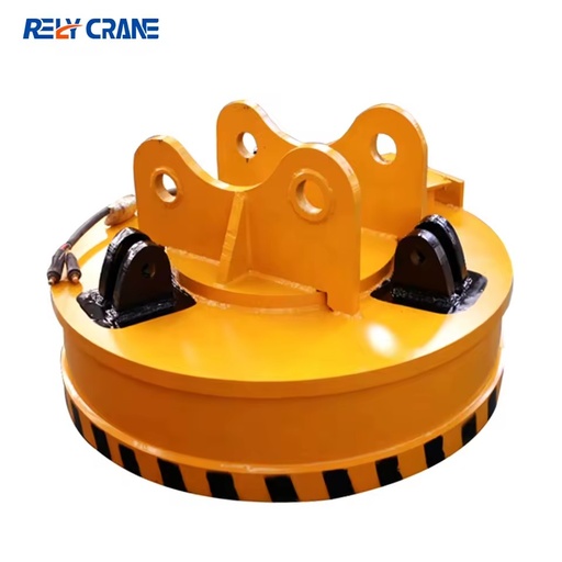 Steel Scrap 2 Ton Lifting Magnet Recycling Station Magnetic Lift Heavy-duty Overhead Crane Electromagnetic Chuck