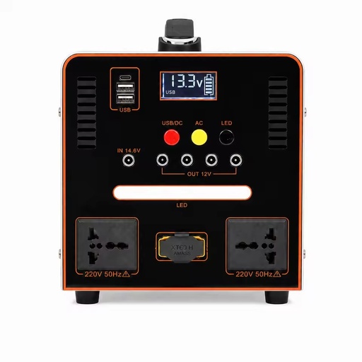 600W Portable Solar Generator 512Wh LiFePO4 Battery Power Station with Pure Sine Wave for Outdoor Camping RV Travel & Car Use