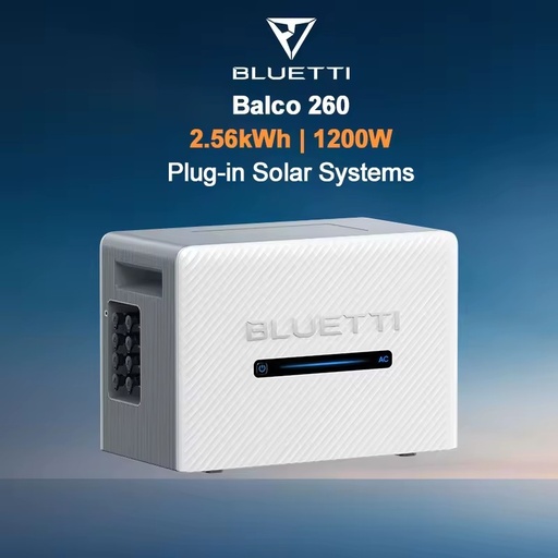 Smart Balcony Solar Energy Storage System 1200W Inverter 2400W PV Input 4 MPPT IP65 LFP Battery 10 Year Warranty BLUETTI