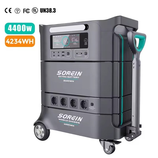 Best Selling Sorein 4000W LiFePO4 48V Solar Generator Portable Station AU Solar Panel MPPT Controller Pure Sine Wave Car Cigar