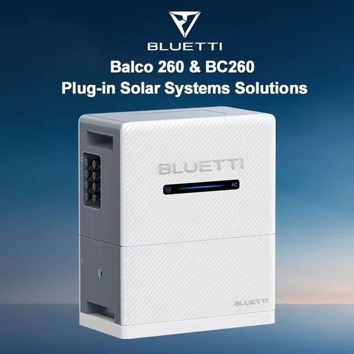 Balkonkraftwerk Balcony Solar System 2.56kWh LiFePO4 Battery 800W Grid Tied Micro Inverter BLUETTI for German Market