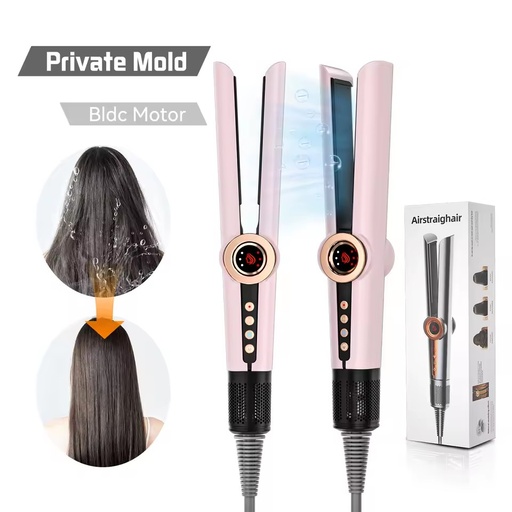 2 in 1 Airstyler Wet to Dry Plancha Cabello Multi Styler Airflow Air Blower Dryer Flat Iron Hair Straightener With Air