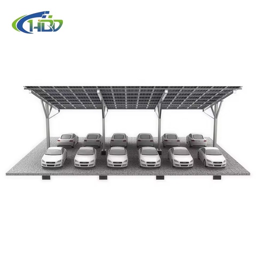 YMHD-made Aluminum Alloy Photovoltaic Carport Hot-Dip Galvanized Surface Customizable Size for All Vehicle Models 60 M/S Wind