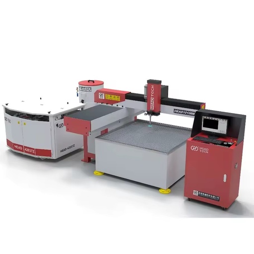 Industrial Small CNC Waterjet Cutter with Open Worktable Multi Material Stone Tile Metal Glass Factory Price