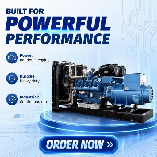 CE ISO Heavy Duty 750kVA Weichai Diesel Generator Set Silent Type Open Frame 600kW Industrial Generator Standby Power Supply ATS