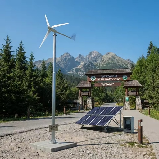 Falcon Wind Generator 48V 230V 380VAC 3kW 4kW Max Output 4m Rotor Diameter Variable Pitch Silent Wind Generator