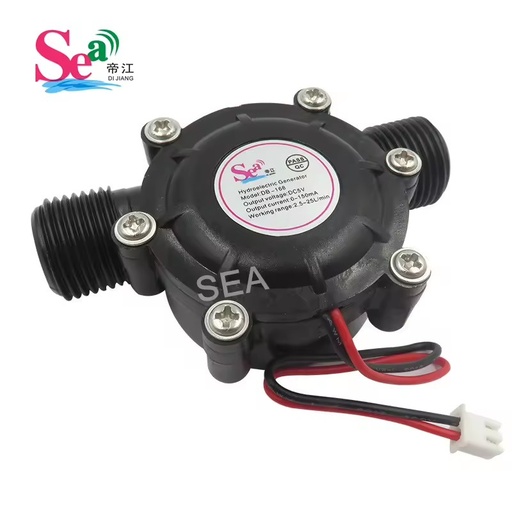 DIJIANG G1/2“ DB-168 Micro Hydro Generator DC 5V Water Turbine for Battery Charging Hydroelectric Power 150mA Sensor