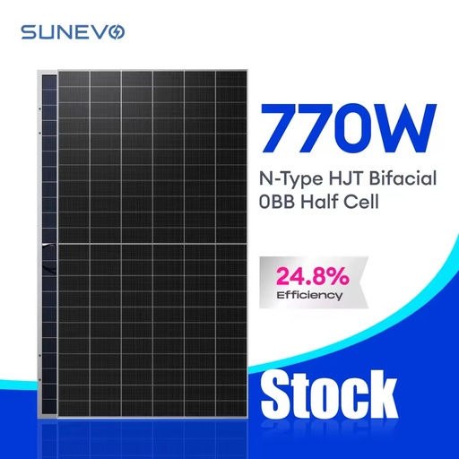 Monocrystalline 700 Watt 720W 750W 770W Solar Panel for Home Use with Battery and Inverter Hybrid Solar Power System