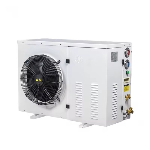 Refrigeration Air-Cooled Outdoor Condensing Unit Energy Saving & Automatic New for Restaurants Supermarkets Featuring Motor Gear