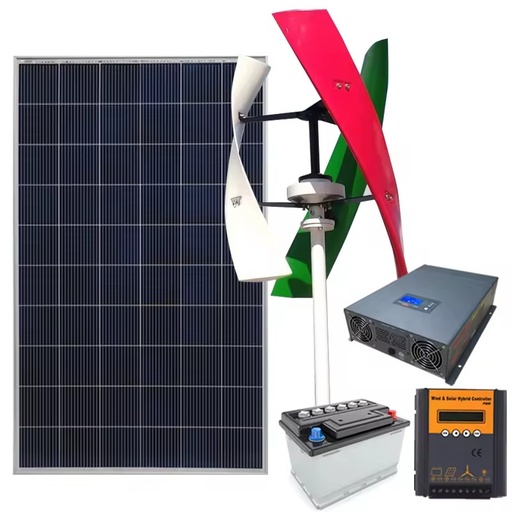 Wonderful Vertical Wind Generator Kit Lithium Battery Solar Panels Hybrid Power System 1KW-12KW Rated Power 5-Year Warranty