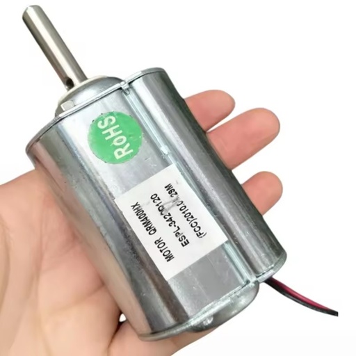 120V DC Motor High-Power Wind Turbine Small Hand-Cranked Generator High Torque DC Motor Model 370 Vertical Mounting Chao Fei