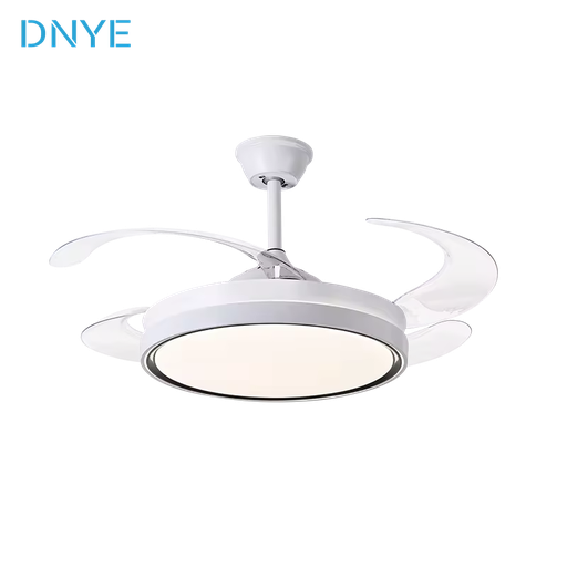 Living Room Energy-saving Office Invisible LED Intelligent Remote Control Ceiling Fan Light DC Motor 220 Volts