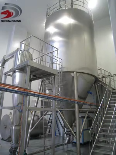 High Efficient Stainless Steel Centrifugal Spray Dryer Line Automatic Speed Egg White Powder Make Machine Energy Saving