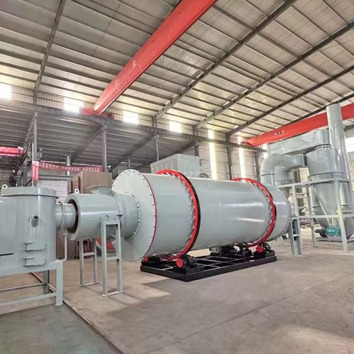Low Price Rotary Biomass Dryer with Gear and Engine for Sale Sawdust Bagasse Wood Chips Drying Process