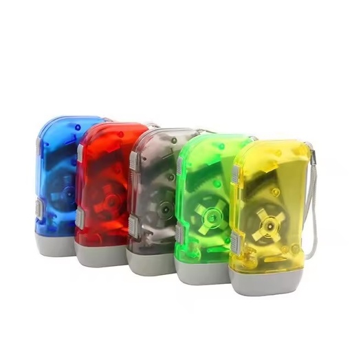 Wholesale Hand Pressing Flashlight with Dynamo Generator 3 LED Mini Torch Custom Logo for Camping Emergency Promotional Gifts