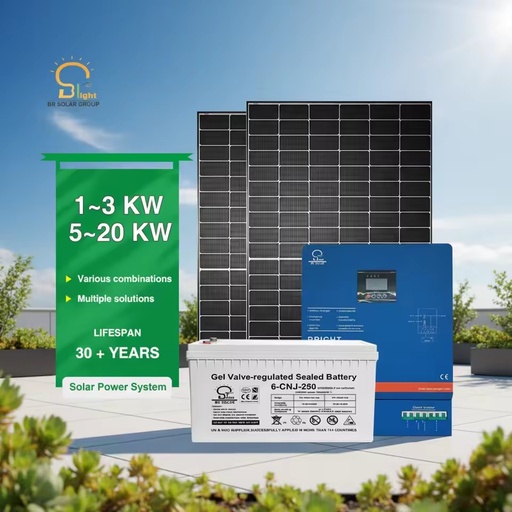 BR SOLAR 2kw 5kw MPPT Pure Sine Wave Solar Inverter System Kit for Off-Grid Home Use