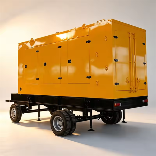 Trailer Mounted Diesel Generator 800KW Anti Vibration Flame Retardant Copper Winding for Oil Gas Drilling Platform Sale