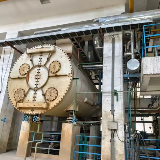 Used 9MW Waste Heat Recovery Power Plant Cement Kiln Waste Heat Steam Turbine Generator Unit
