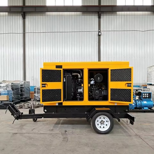 Silent Towable Diesel Generator Set Adjustable Frequency for Different Regional Industrial Power Standards