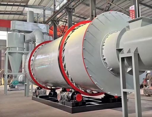 High Thermal Efficiency Triple Pass Rotary Drum Dryer Engine Bearing for Biomass Sawdust Wood Chips Drying Machine Large