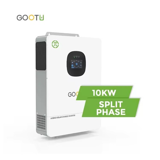 GOOTU US Standard 10Kw Split Phase Off Grid Hybrid Inverter Generator 10000W 120V 240V Ac Dual Mppt Solar Inverter