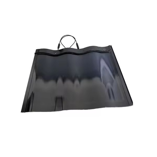 75W Monocrystalline Silicon Solar Roof Tiles 23% Efficiency BIPV Curved Roof Tiles Solar for Building Rooftop Power Generation