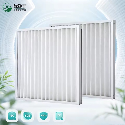 HVAC Washable Pleated Pre Filter High Capacity Dust Holding Energy Saving Ventilation Air Conditioning System Pre Filtration