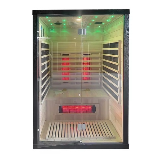 Infrared 2 Person Modern Home Red Light Therapy Dry Sauna Indoor for Spa Wellness Center