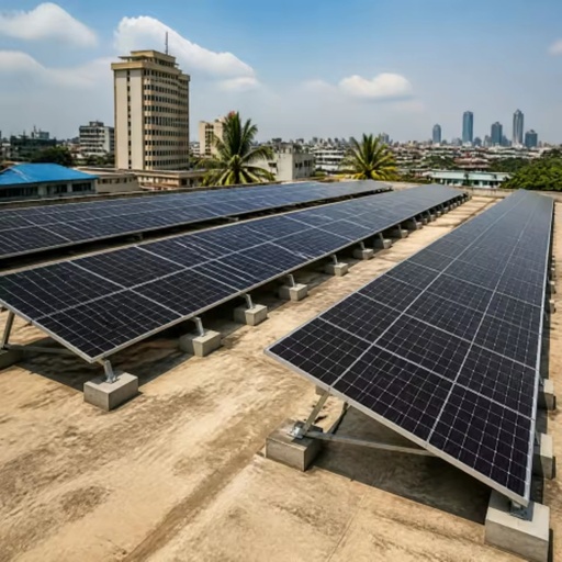 590W Bifacial Solar Panels Diesel Generator Replacement for Commercial & Industrial C&I Rooftop Solar System