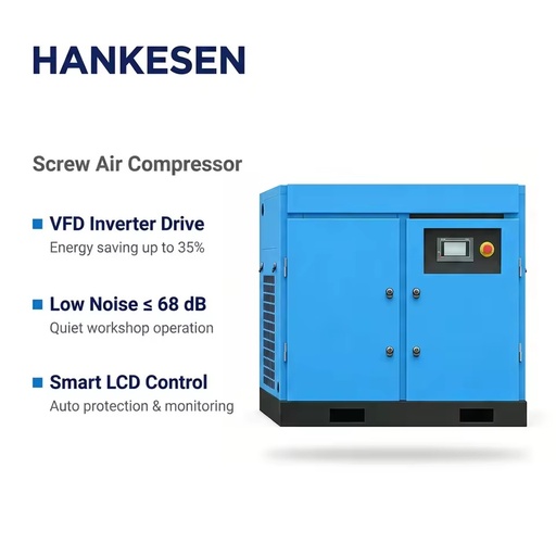 7.5kw 10hp 11kw 15hp General Industrial Air Compressor Screw Commercial Air Compressor Method for Manufacturing Plant