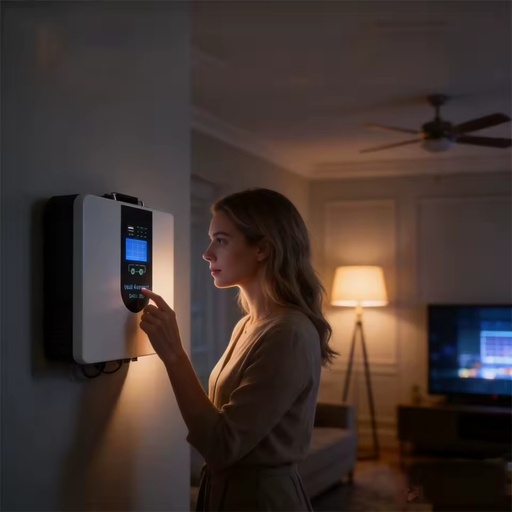 Compact Solar Energy Storage System with Battery Inverter MPPT Controller Wall Mounted Power Supply for Home Use