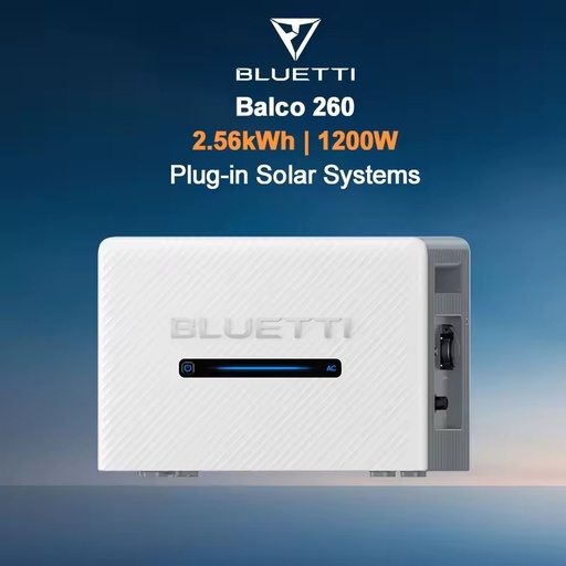BLUETTI Plug and Play Balcony PV System 1.2kW 2560Wh LiFePO4 Battery Storage All-In-One Solar Kit for Easy DIY Installation