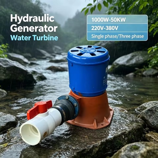 Off Grid Water Turbine Generator for Farm 1000W-50KW 220V 380V 1Ph 3Ph