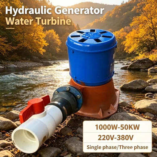 Agricultural Water Turbine Hydro Generator 1000W 220V/380V Single Phase/Three Phase
