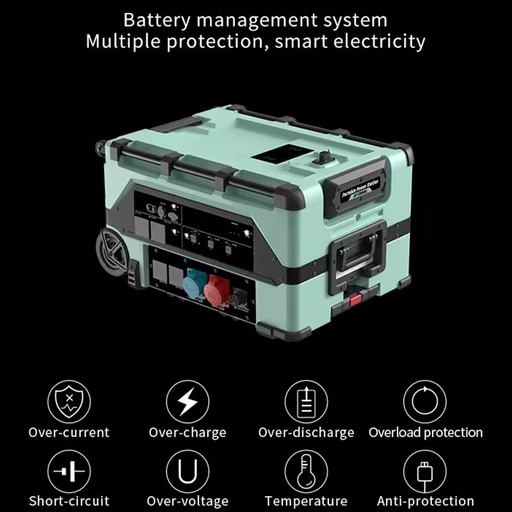 Support Various Quick Charging Methods Pure Sine Wave Solar Panel Power Bank to Recharge EV Portable Solar Generator 10000 Watt