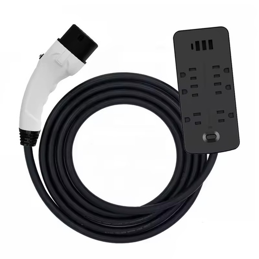 New Secure American GB/T Plug V2L Overheat Protect Auto Cut EV Storm Prep Blackout Rescue Power 5M TPU Cable