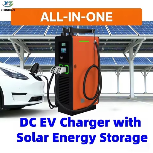 Off-grid Solar Powered EV DC Fast Charging Station with BESS Energy Storage System Commercial EV Charger OCPP 1.6J