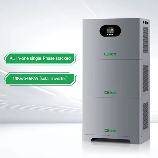 6000W PV Input 14KWh Stackable LiFePO4 Lithium Battery 6kW Inverter 93% Efficiency MPPT Hybrid Grid Residential Solar Storage