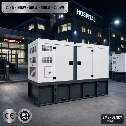 Parkins Engine Super Silent Diesel Generator Set 20kW 30kW 50kW 100kW 200kW 3 Phase Emergency Power Genset