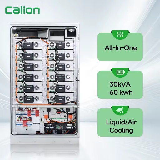 Calion CLN-BESS60 Air-cooled Diesel Generator 60KWh LiFePO4 Battery Solar Energy Storage System 400V/230V On/Off Grid Hybrid