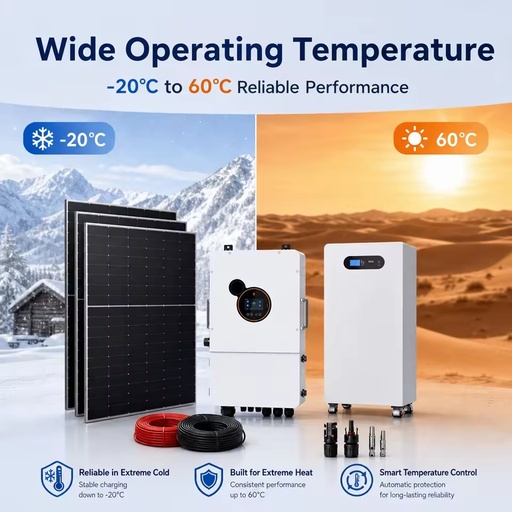 8-12kW Hybrid Solar Energy Storage System 120/240V Split Phase Hybrid Solar Inverter 5kW-20kW Off-Grid Solar Power System