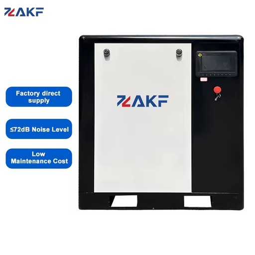 ZAKF Factory Direct Supply 10HP 7.5KW 220V 440V 60HZ Dual Voltage PM VFD Industrial Screw air Compressor Customizable