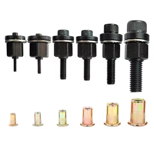 Electric Manual Steel Pull Gun for M3-M12 Rivet Nuts Simple Rivet Head Accessory Nuts M4 M5 M6 M8 M10