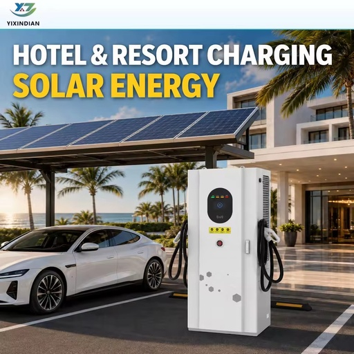 60kW-480kW Integrated Solar Power Panel Floor-Mounted Fast DC EV Charging Station GBT/CCS/CHAdeMO Commercial Use