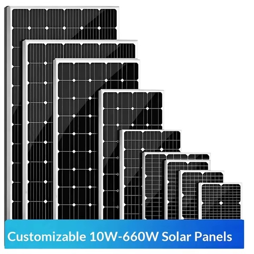18V 40W550W Monocrystalline Solar Panel Household Charging System Outdoor Photovoltaic Power Generation Kit
